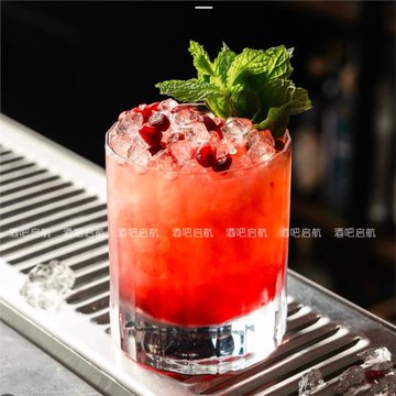 酒吧啟航 手工吹制威士忌杯洋酒杯水晶玻璃古典杯雞尾酒杯柯林杯
