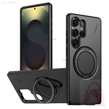 SAMSUNG 豪華 360 ° 適用於三星 Galaxy A14 05 S A25 A35 A55 黑色酷炫防摔後蓋防