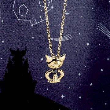 STORY故事銀飾-Kuromi20週年王國系列-皇冠酷洛米晶鑽純銀項鍊