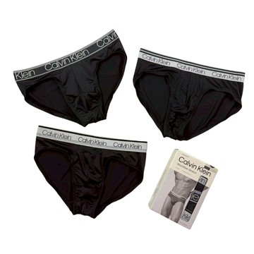 褲頭設計 Calvin Klein 三角褲 三件盒裝 極細纖維 彈性 CK 男內褲 吸濕快乾@1924