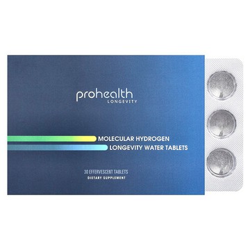 ProHealth Longevity, 分子氫，長壽幫助速溶片，30 片泡騰片（每片 80 毫克）