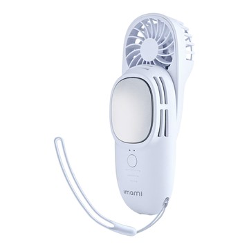日本 imami 凍感美姬 霸王級製冷2合1冰敷手持風扇  霧海藍  IMSE-HF04B
