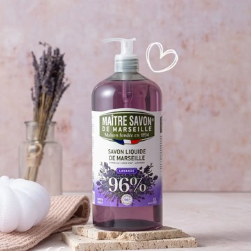 法國 Maitresavon 玫翠思 馬賽液體皂 1000ML 2入組 - 薰衣草-薰衣草