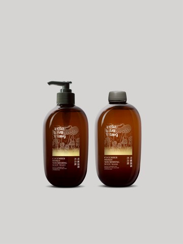 【沐浴露二件組】同款按壓瓶＋替換瓶500mL（五款任選）