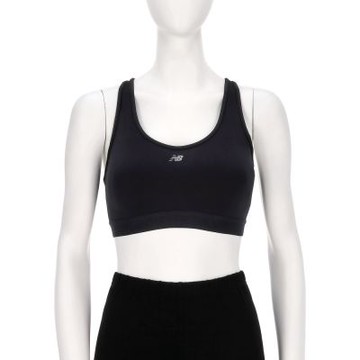 New Balance 女款 黑色 速乾 支撐 慢跑 瑜珈 運動 內衣 WB51032BK