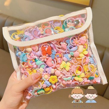 🎀biubiu童裝🎀兒童小皮筋可愛不傷發卡通寶寶女童扎小啾啾頭繩小號拇指發圈發飾