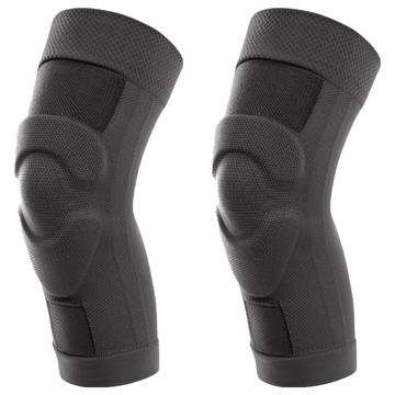 ANTIAN 膝蓋關節護膝帶/半月板髕骨運動保護套/老寒腿保暖套  M(70~110斤)  1雙  黑色