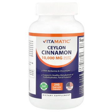 Vitamatic, 錫蘭肉桂，240 粒素食膠囊