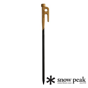 出清特價【日本 snow peak】鍛造強化鋼營釘(土黃色) R-103-SN 露營 登山 戶外