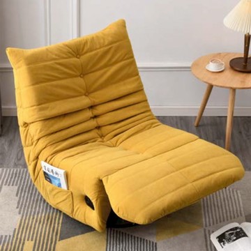 【obis】毛毛蟲電動旋轉搖椅(單人沙發 電動沙發)黃色