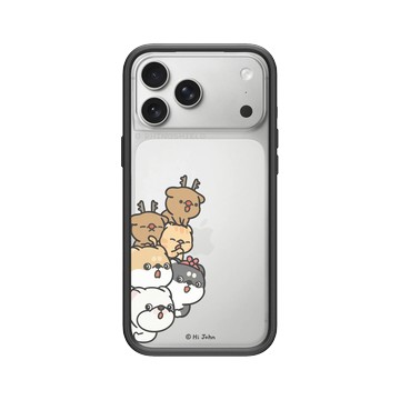 iPhone 17 Pro Max Mod NX -邊框背蓋組合 (相機按鈕) 黑 - 嗨小強 Hi John - 柴柴馬戲團