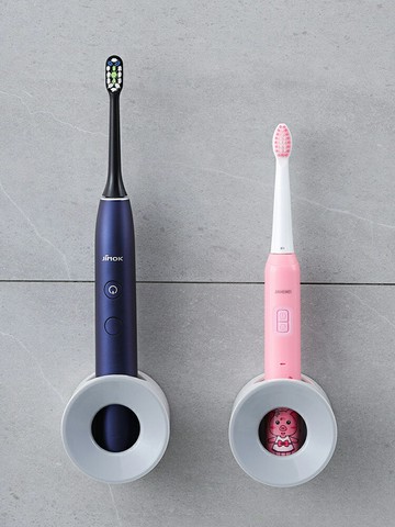 電動牙刷架免打孔壁掛式放牙刷的置物架衛生間掛墻吸壁收納架