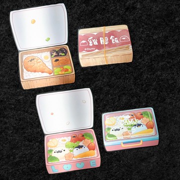 達姆豹可愛 便當造型小卡