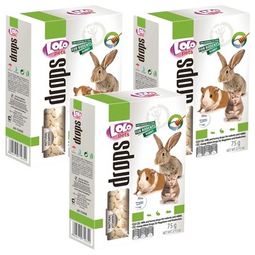 LOLO pets 優格維他命球 蜂蜜牛奶  75g  3個