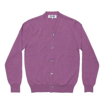 COMME des GARCONS PLAY Cardigan Pastel Series Sleeve Heart 'Purple'