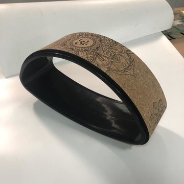 軟木瑜伽輪后彎器材印花瑜伽圈材質孕婦親子輔助后彎親子瑜伽