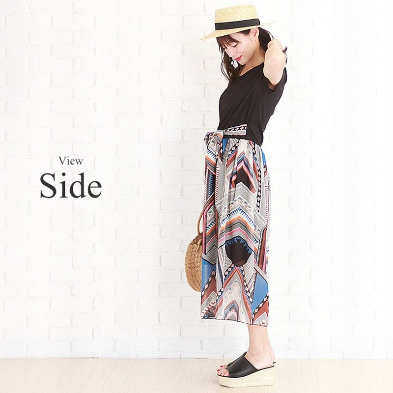 Amulet マキシワンピースワンピース柄ボヘミアンエスニックカジュアルフェス大人可愛い ブラック Ll レディース 通販 Lineポイント最大2 0 Get Lineショッピング