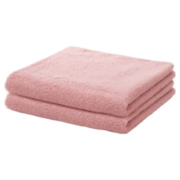 hiorie 日本桃雪 精梳棉飯店毛巾2件組 柔軟吸水 親膚舒適 洗臉毛巾  嫩桃  1組