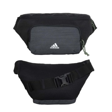 ADIDAS 中型腰包-斜背包 側背包 臀包 愛迪達 IB2668 黑灰白綠