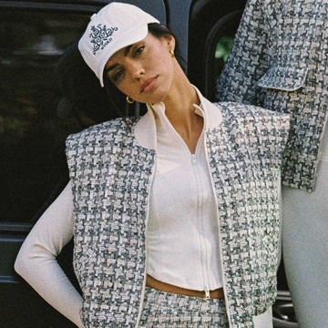 THE PRESTIGE TWEED VEST 城堡石灰色 M/L