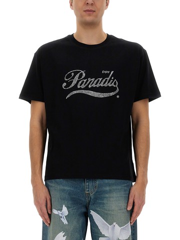 3.paradis crystal logo t-shirt