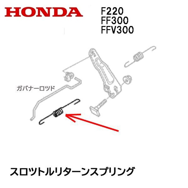 HONDA 耕うん機用 スロットルリターンスプリング F220 FF300 FFV300 ガバナ― LINEショッピング