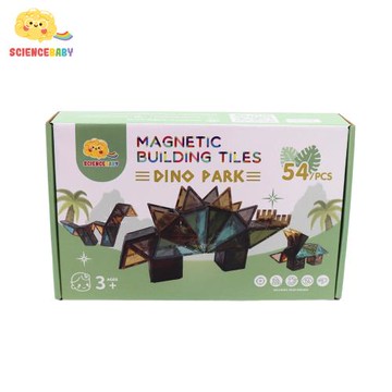 ScienceBaby - 拼字派對40片｜雪鑽磁力片｜1歲+