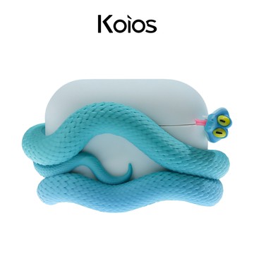 【Koios】Airpods│藍色蛇蛇3D立體耳機殼 Airpods 4 Pro3 Pro 2 可愛 動物 造型 保護殼