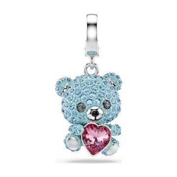 SWAROVSKI 施華洛世奇 Idyllia Charm 可愛大頭泰迪熊擁抱愛心水晶吊飾 開學換新季 送禮推薦 5750253