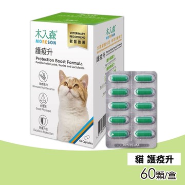 【木入森】貓咪護疫升 60顆/盒(離胺酸等六大免疫配方)