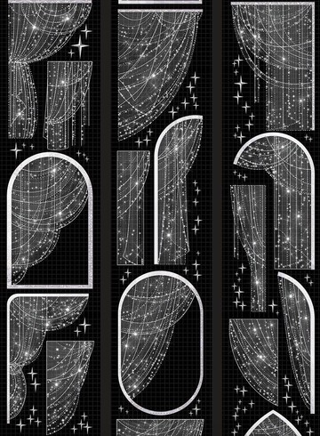 朝曦紗簾 PET 紙膠帶 鐳射銀 10米卷