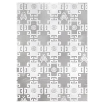 德利生活 200 x 45cm 江南水鄉 靜電窗貼 玻璃裝飾貼  1個