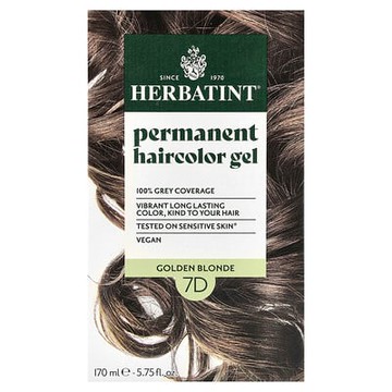 Herbatint, 長期染髮凝膠，7D，金黃色，4.56 液體盎司（135 毫升）