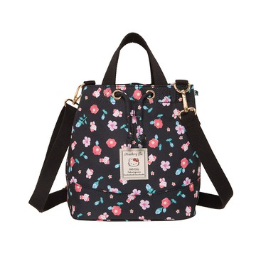 【Hello Kitty】花園午茶-兩用手提包-黑 KT03I02BK