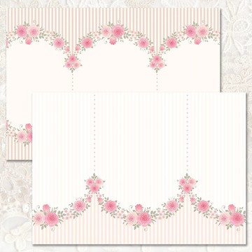 120克玫瑰園設計紙（藍獅）A4（suyeon）