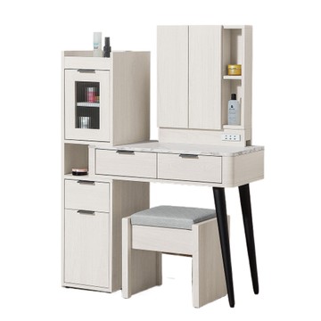 【MUNA家居】蘿拉2.65尺伸縮鏡台(含椅)