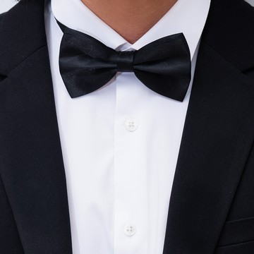 The Modernique 素色領結  黑色  均碼