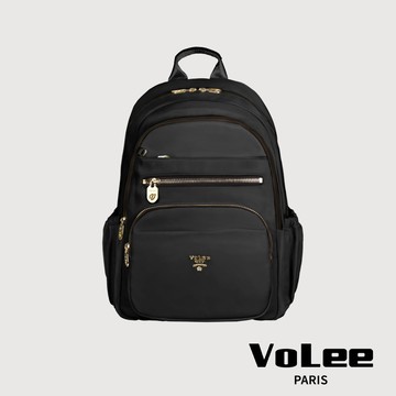 【VOLEE】輕旅風格多層後背包(小)-黑色/VO201-53-BK