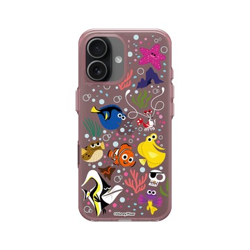iPhone 17 Clear (相機按鈕) 晶醺玫 - 迪士尼-皮克斯 PIXAR - 海底總動員 - 角色集合