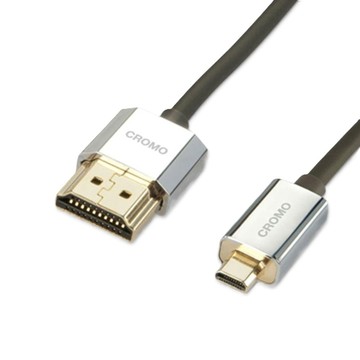 LINDY CROMO HDMI 2.0 A對D 極細鍍金頭連接線-1M  41681