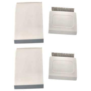 FaSoLa 3合1檯面 桌面清潔刷套裝組-2組 尺寸約8cmX8cmX12.2cm 材質: PP、PET、TPR  白色 + 灰色