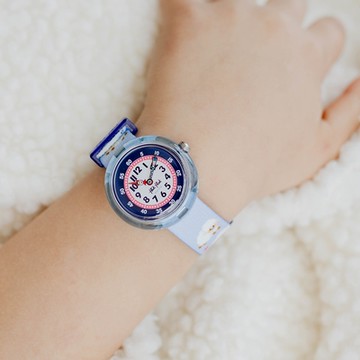 FlikFlak 兒童手錶 FLUFFY DREAMS 綿綿小羊 兒童禮物/安全防水/瑞士製造 FBNP123C (31.85mm)