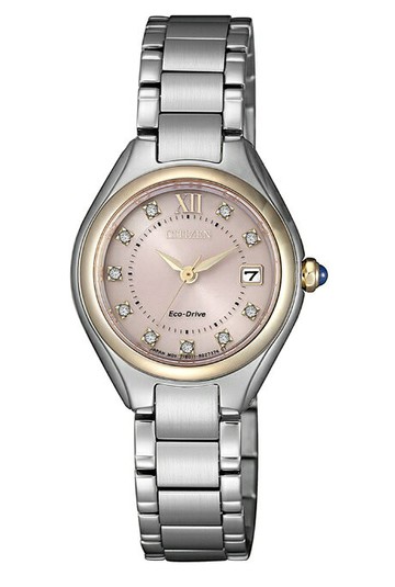 CITIZEN 星辰錶 EW2546-87X LADY'S系列 時尚典雅光動能女錶 / 粉紅色面 26mm｜樂天領券現折★全館特惠中★指定刷卡回饋10%
