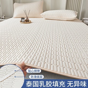 冰絲床笠 床墊 夏季冰絲乳膠涼席三件套床笠款宿舍學生單人可水洗夏涼墊空調席子【MJ23666】