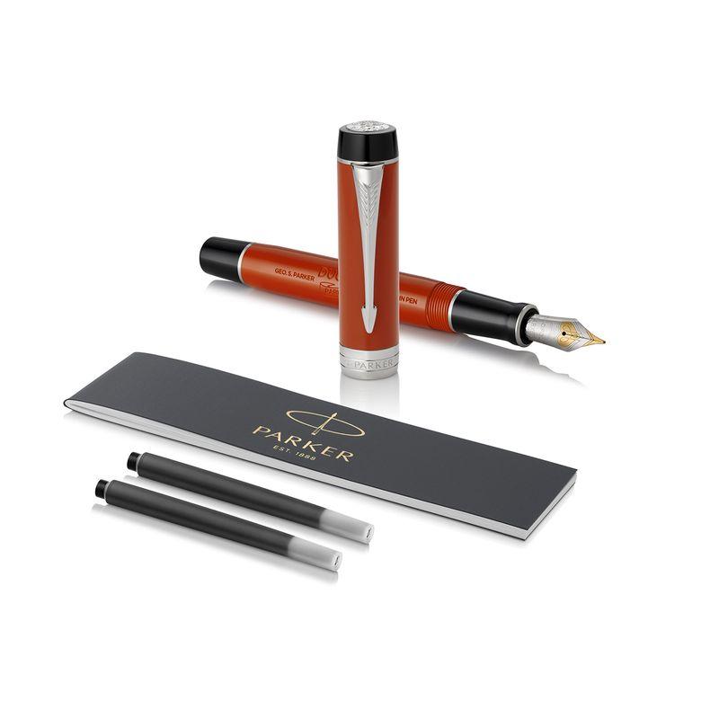 PARKER パーカー 万年筆 デュオフォールド クラシック ビッグレッドCT 中字 18金ペン先 ギフトボックス入り 正規輸入品 1931