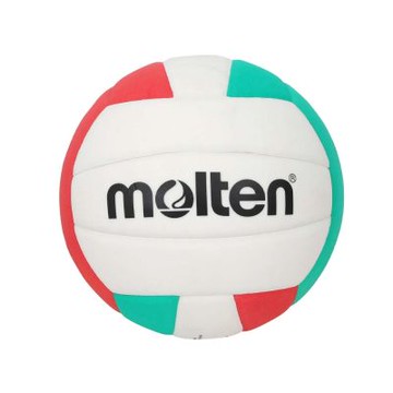 MOLTEN #5 EVA泡棉合成皮排球-訓練 5號球 V5C2200 白紅綠