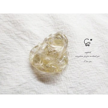 金髮晶 九尾狐 22128/髮晶/水晶飾品/ [晶晶工坊-love2hm]