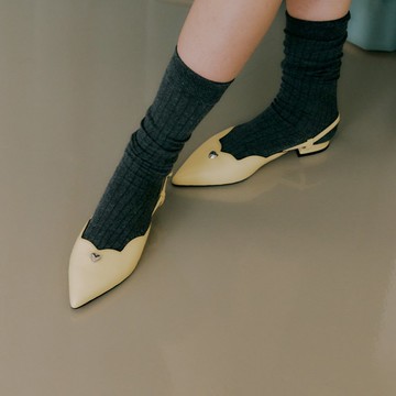 美人魚繫踝鞋 奶油色 (Panna Cotta)