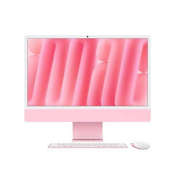Apple 24 吋 iMac Apple M4 晶片配備 8 核心 CPU 與 8 核心 GPU - 粉紅色 (整修品)