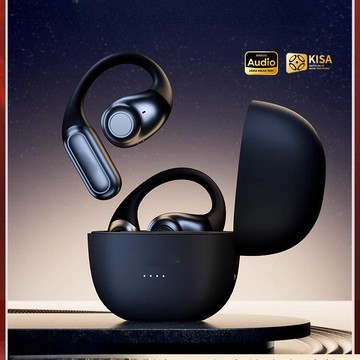 48h出貨丶2024新款耳機掛耳式骨傳導真無線開放不入耳運動專用遊戲降噪